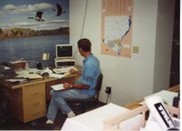 Man at computer in office
