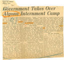 Government takes over Algona internment camp