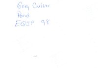 Greg Culver pond, 1998