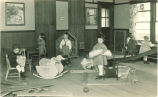 Small children in a playroom, The University of Iowa, 1920s