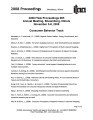 ITAA Proceedings 2008 Consumer Behavior