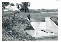 Carl Heick's drop spillway, 1961