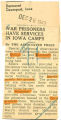 War prisoners have services in Iowa camps