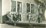 Children on playground equipment, The University of Iowa, 1930s