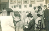 Art students drawing, The University of Iowa, 1910s