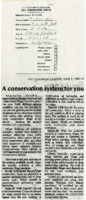 Conservation System