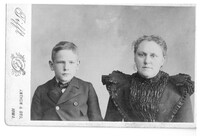 Vintage Photo - Boy and adult woman