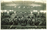 Orchestra and choir in Christmas concert at Iowa Memorial Union, The University of Iowa, December 1932