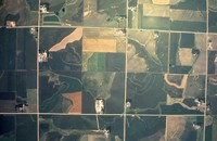 Aerial views of Cherokee County farmland.