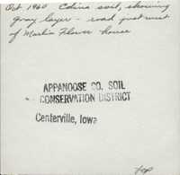 Edina soil showing gray layer.