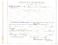 Subpoena, 1921