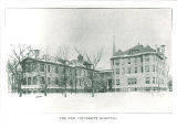 University Hospital in the snow, The University of Iowa, 1898