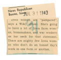 Iowa women are "pampered"