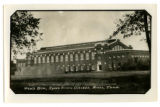 Southeast view of State Gymnasium and the handball courts, 1928
