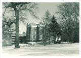 Calvin Hall between Halsey Hall and Gilmore Hall, The University of Iowa, 1970s