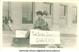 Chaperon in Mecca Day parade, The University of Iowa, 1922