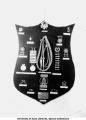 Insignia plaque of advanced course infantry, The University of Iowa, 1933