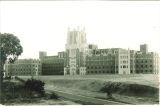 University of Iowa Hospitals and Clinics before landscaping, the University of Iowa, circa 1930