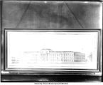 Proposal drawing for the Engineering Building, The University of Iowa, 1900s