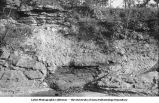 Unconformity between Carboniferous and Devonian, Montpelier, Iowa, late 1890s or early 1900s
