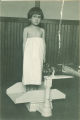 Child being weighed, The University of Iowa, 1920s