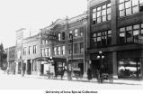 Horse and buggies outside Englert Theatre, Iowa City, Iowa, between 1917 and 1920