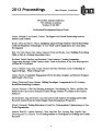 ITAA Proceedings 2013 Professional Development