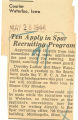 Ten apply in SPAR recruiting program