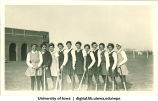 Midwest field hockey team during Midwest tournament, The University of Iowa, 1933