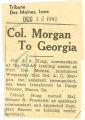 Col. Morgan to Georgia