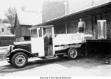 Englert Ice Company truck, Iowa City, Iowa, May 1931