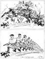 Maybe we haven`t been getting our money`s worth.                                                                     (Caption): We wish some statisticians would add up our annual contribution to the bandits, robbers, and holdup men---and see how many more policemen we could get for the same amount of money.