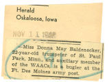 WAAC bugler