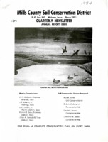 0164. Mills County Soil Conservation District Quarterly Newsletter: Annual Report Issue -1954