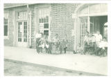 Boys’ ward porch during recreation hour at Children's Hospital, The University of Iowa, 1920