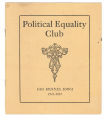 Des Moines Political Equality Club yearbooks, 1911-1917