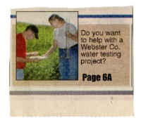 Do You Want To Help With a Webster County Water Testing Project