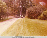 Bill Burden on the tractor