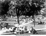 Pentacrest event, The University of Iowa, ca. 1905 [right side]