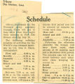 Schedule