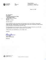 Fifty Years Congratulations Letter From SCS