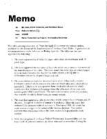 009. Supreme Court Memo Rules Renumbering Project - Formatting Decisions, 04/26/00