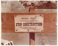 1963 Stop construction sign