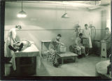 Patients soaking hands and feet at Children's Hospital, The University of Iowa, December 1932