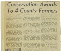 1967 - Conservation Awards to 4 County Farmers