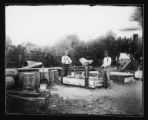 Mixing cement for an ice house