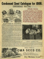 Iowa Seed Company Catalog 1908 Emergency Edition