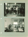 Women dancing and reading in Currier Hall, The University of Iowa, 1930s