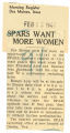 SPARS want more women
