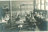 Elementary reading class in Old Dental Building, The University of Iowa, 1919